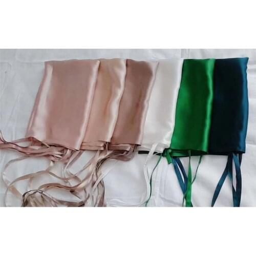 19Momme Silk Pillow Towel 100% Nature Mulberry Silk Muticolor Pillow Towel For Travel Use Home Bedding