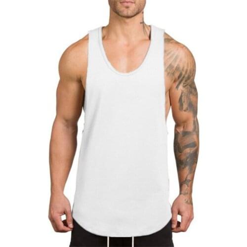 2020 Sports Running Vest Men Fitness Tank Top Gym Sleeveless T Shirt Workout Singlets Muscle Tank Top Bodybuilding Clothing