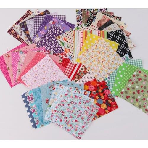 50 Pcs/30pcs//lot 10*10cm Cotton Fabric Quilting Sewing Material DIY Patchwork Handmade Charm Pack Patchwork Textile Fabrics