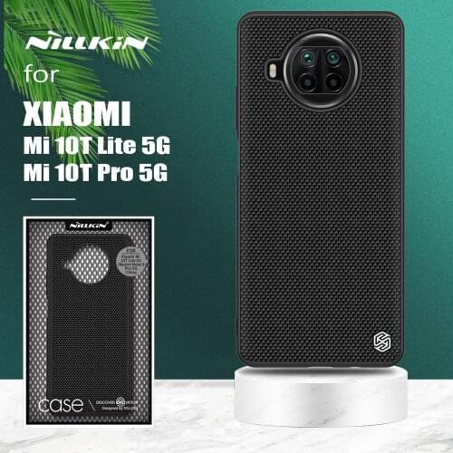 For Xiaomi Mi 10T Lite 5G Case Nillkin 3D Textured Nylon Slim Back Cover Soft Edge Case for Xiaomi Mi10T Pro Mi 10T Lite 5G Case