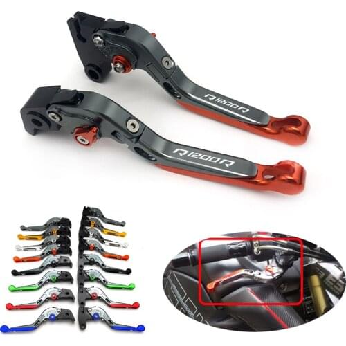 For BMW R1200R R1200RS 2015-2016 CNC Aluminum Adjustable Motorcycle Folding Extendable Clutch Brake Levers Handle Accessories