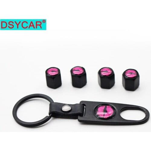 DSYCAR 4Pcs/Set Red Lips Style Bike Motorcycle Car Tire Valve Stem Caps For Car/Motorcycle,Air Leakproof ,Protection Valve Stem