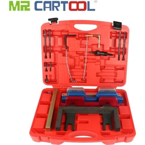 MR CARTOOL Auto Engine Timing Tool Set Kit For BMW N51 N52 N53 N54 N55 Camshaft Crankshaft Alignment Timing Locking Tool