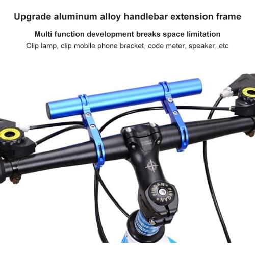 Bicycle Handlebar Extended Bracket Bike Headlight Mount Bar Computer Holder Lantern Lamp Support Rack Alloy Fiber Stand