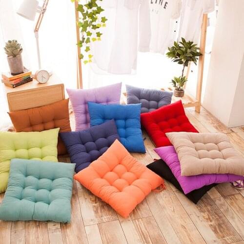 Square Stool Cushions Pearl Cotton Office Computer Chair Protective Mat Cartoon Seat Pad Buttocks Chair Cushion Backrest Pillow