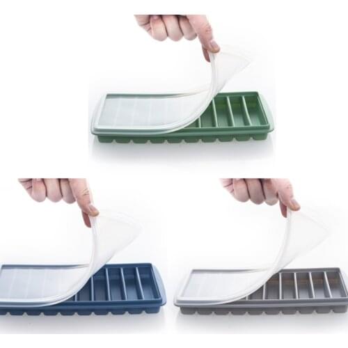 LXAF 10-Cavities Ice Cube Tray Mould Ice Cubes Silicone Mold Ice Cream Making Mould with Spill-Proof Lids for Whiskey