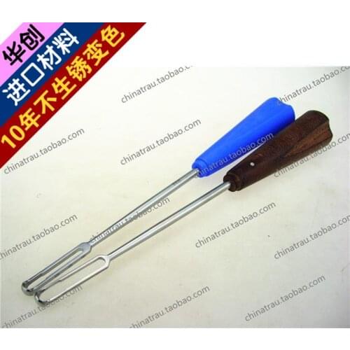 Medical orthopedics instrument stainless steel spine scraper Lumbar fusion device wooden handle