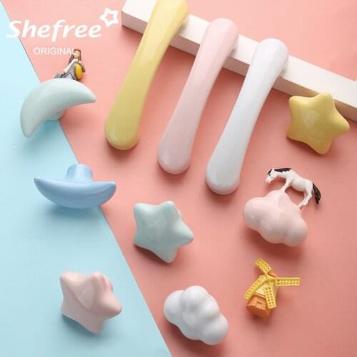 Fashion Ceramic Furniture Handle 96mm Kitchen Cabinet Handles Drawer Knobs Door Pulls Knobs Cute Cupboard Handles