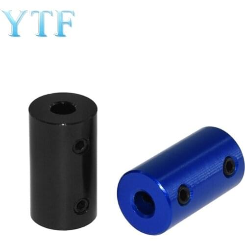100pcs Blue Black Aluminum Alloy Coupling Bore 5x5 5x8 For 3D Printer, Car Model, Ship Model, Metal DIY Model ,Impresora 3D Diy