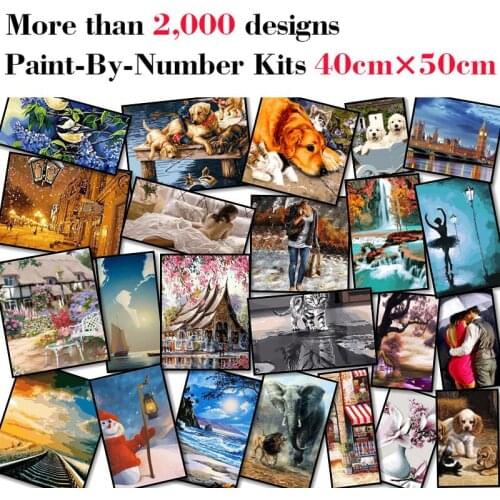 Mileelife Paintting By Numbers for Kids Adults DIY Beginner Oil Painting Kit Home Decoration