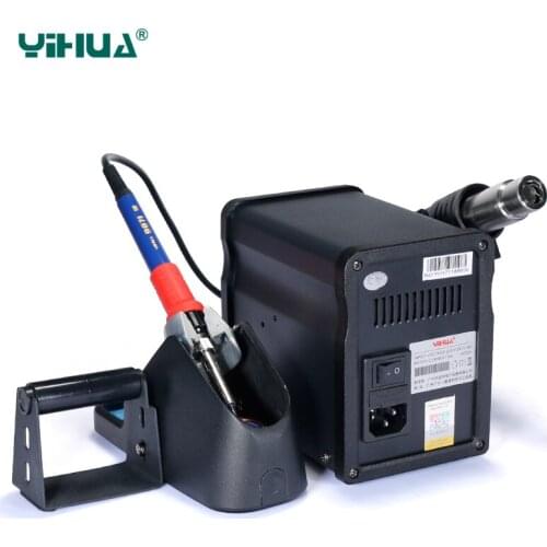 Soldering station 60W soldering iron hot air gun bga rework station smd rework Electronic circuit repair tool YIHUA 995D