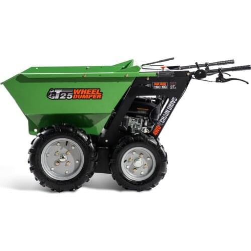 Payload 250KG 5.5hp Loncin/B&S/Kohler/Honda engine self-powered wheel barrow wheelbarrow for fruit ranch