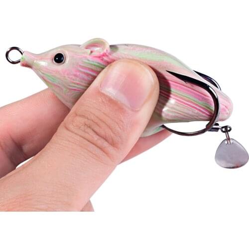 HENGJIA Frog Lure 7cm 12.8g pesca Spinner Spoon Fishing Lure Sillicon Bait Fake Lure For Snakehead Bass Pike Pesca bait