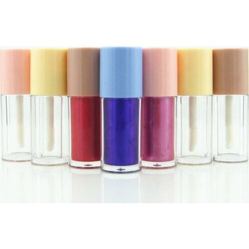2ml Empty Lip Gloss Tube Diy Plastic Elegant Transparent Bottle Liquid Lipstick Container Round Lipgloss Lip Balm Bottles