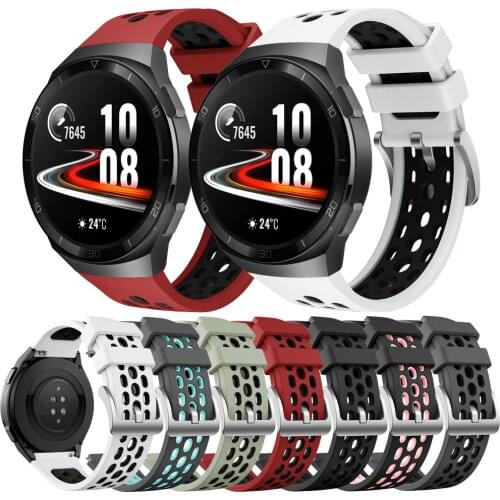 22mm Sport strap original TPU For Huawei watch GT 2e smart Fashion wristband Bracelet for GT 2e 22mm Silicone wrist strap Correa