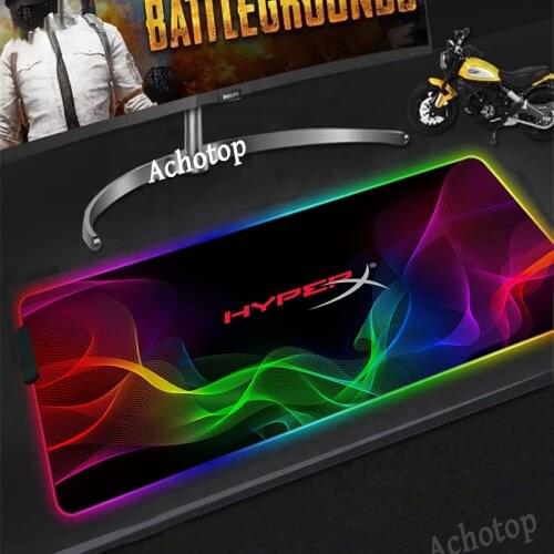 RGB Mouse Pad HyperX Large Gamer XXL Keyboard Led Desk Mouse Mat Carpet Rubber Tapis Souris Gaming Notbook For CSGO Mousepad