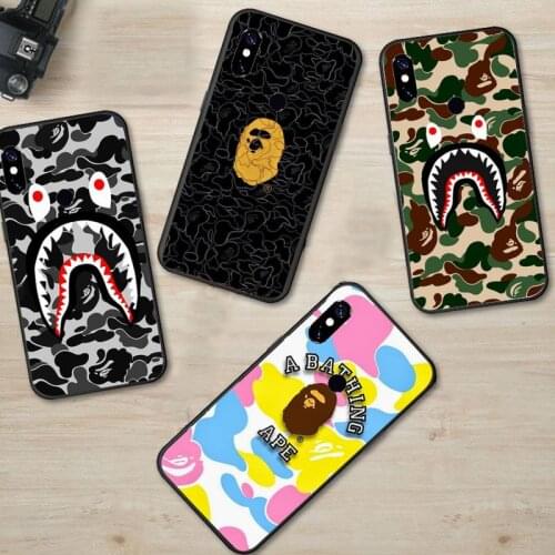 Bathing Ape Luxury Fashion Design Brand Phone Case For Xiaomi Redmi 7 8 9t 9se k20 mi8 max3 lite 9 note 9s 10 pro