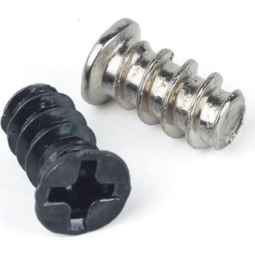 Flat Thin Head dia 6mm M5 self tapping screw steel screw electronic DIY computer host fan fastening Audio nickle plated