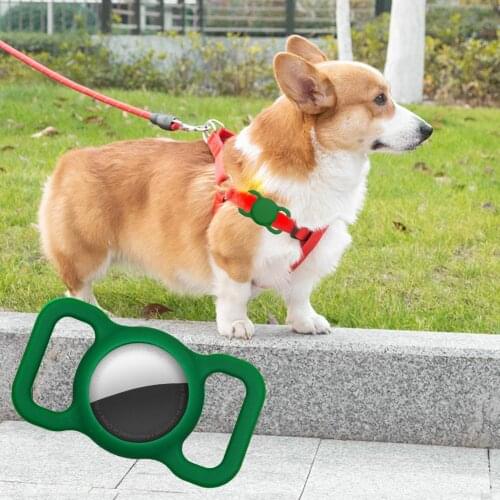 Dog Silicone Protective Case Cover Anti-Lost Silicone Case Protective Skin Sleeve Cover For AirTag Pet Supplies Toy