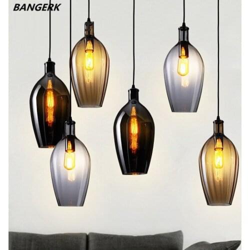 Nordic Design Modern LED Pendant Lamp Loft Glass Hanging Light Fixtures Pendant Lighting For Home Decor Dining Room Lights