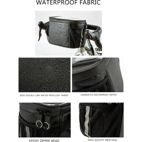 831C Bike Handlebar Bag Waterproof Front Bike Bag Cycling Mount Front Bags