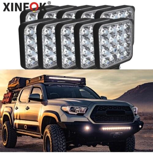 LED Super Bright Work Light Square Spot Light Suitable for Tractor Truck Excavator Off-road Camping Driving Fog Light