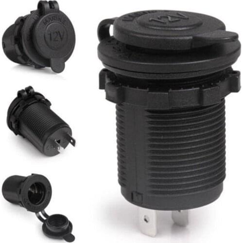 Universal 12V Automobile Motorcycle Pedestal Car Boat Motorbike Cigarette Lighter Socket Plug Outlet Waterproof Hot