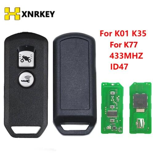 XNRKEY Smart Card 434Mhz 2BTN ID47 Key Remote For Honda for K01 K35V3 ADV SH 150 Forza 300 125 PCX150 2018 Motorcycle Scooter