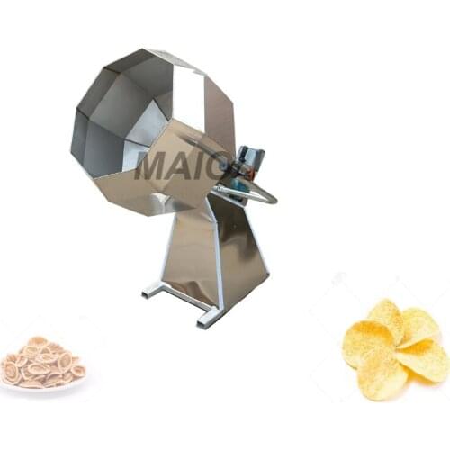 Factory Automatic Octagonal Shape Seasoning Mixer Machine For Snack Food Seasoning Flavoring