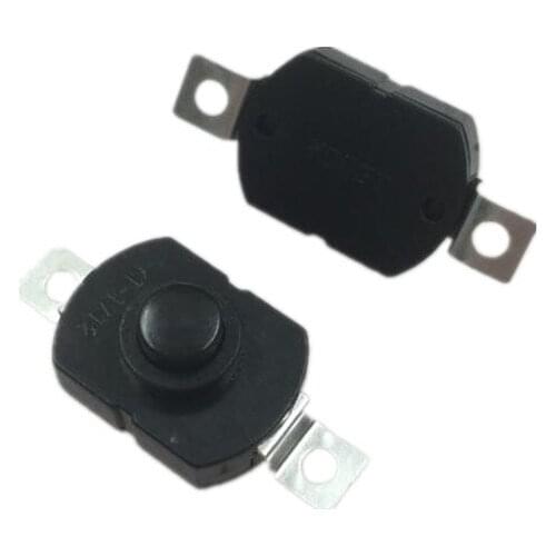 100pcs push button Switch 1712KD 30V 1A flashlight switch LOCK 17*12*9.5mm Table lamp switch flashlight button switch ON-OFF