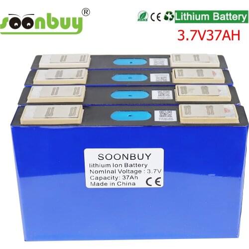 Battery cell 3.7V 37Ah rechargeable lithium ion battery for solar energy system