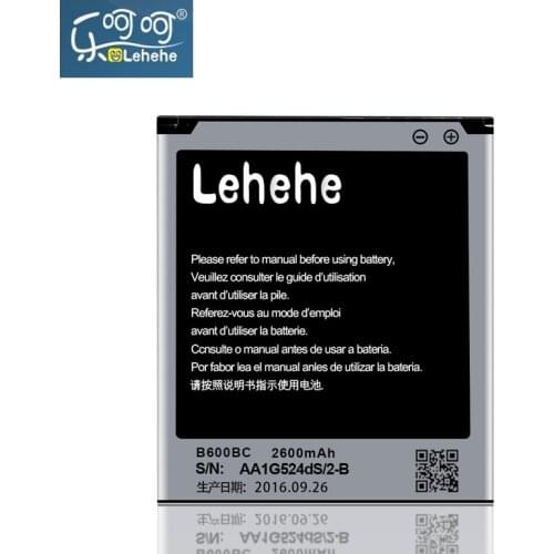LEHEHE Battery For Samsung Galaxy S4 I9500 I9502 I9505 I9508 G7105 I9508V I959 2600mAh B600BC Battery Replacement Gifts