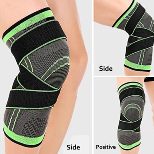 Bandage Knee Support Pressurized Fitness Running Bandage Braces Elastic Sports Compression Pad Sleeve Бандаж Колено Поддержка