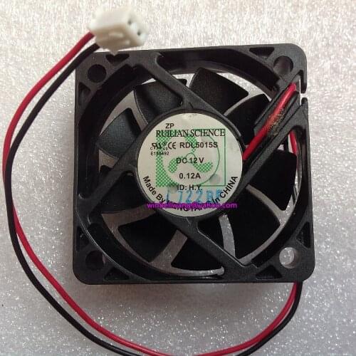 Free shipping, Brand new 5cm RDL5015S 12V 0.12A Humidifier fan charger fan 2wires