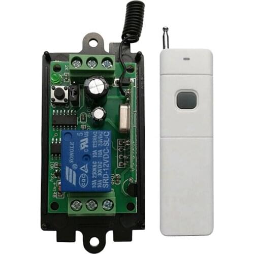 3000M Long Range DC9V 12V 24V 1CH RF Wireless Remote Control Switch System Transmitter+Receiver lamp/Garage Doors/ shutters
