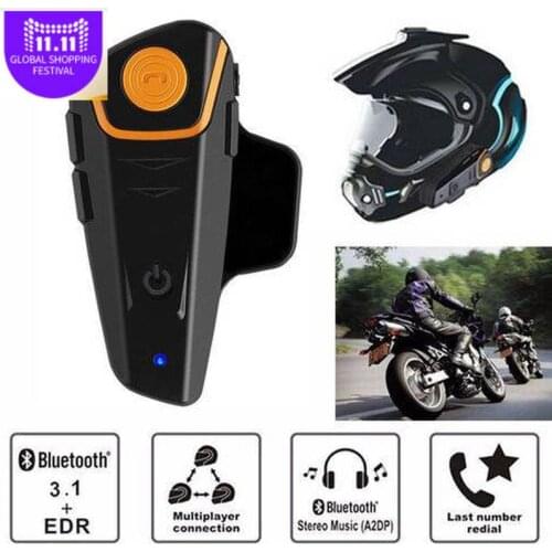 BTS2 1000m Bluetooth Headset Motorcycle Helmet Headphone Speaker Hands-free Music Smart Intercom AutoAnswer FM Wireless Intercom