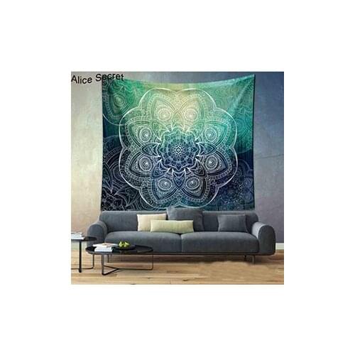 Hot India Beautiful Mandera Flora Wall Hanging Decorative Tapestry Blanket Soft Bedspread Yoga Mat Table Cloth Home Bedding