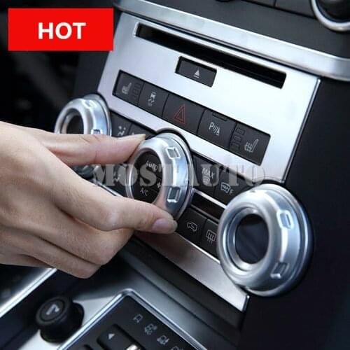 For Land Rover Range Rover Sport Inner Air Condition Button Cover 2010-2013 5pcs Car Accessories Interior Car Decor Car Trim