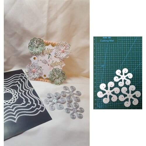 Swirl Flowers Metal Cutting Dies Stencil For Scrapbooking Album Photo Paper Cards Crafts Handmade New 2019 Dies Cut