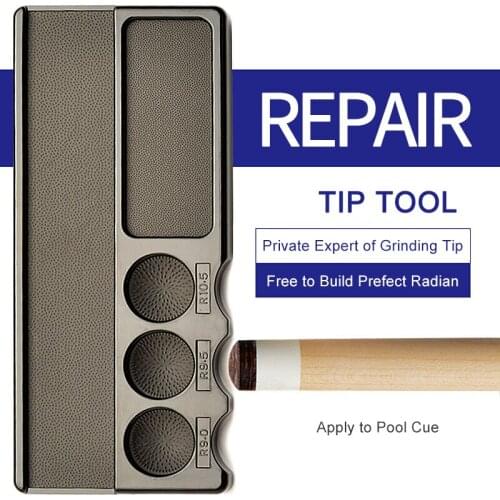 Mezz Billiard Accessories Pool Cue Tips Repair Tool Snooker Burnisher Shaper Tapper High Practicability Easy To Carry