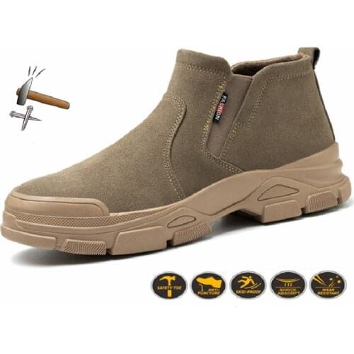 Men Women Safety Shoes Steel Toe Work Shoes Protective Designer Sneaker Protect Construction Waterproof Mens Safety Work Boots