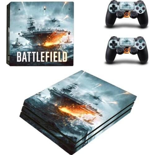 Battlefield PS4 Pro Stickers Play station 4 Skin Sticker Decal For PlayStation 4 PS4 Pro Console & Controller Skins Vinyl