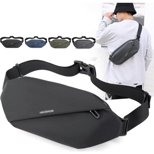 Men Nylon Fanny Waist Pack Bag Running Reflective Travel Military Male Single Messenger Chest Pack Belt Hip Bum Bags