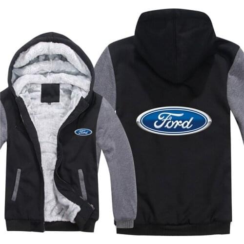 New Winter Warm For Ford Hoodies Warm Men Fashion Wool Liner Jacket Men Pullover Wool Liner Jacket Thicken Winter Sweatshirts
