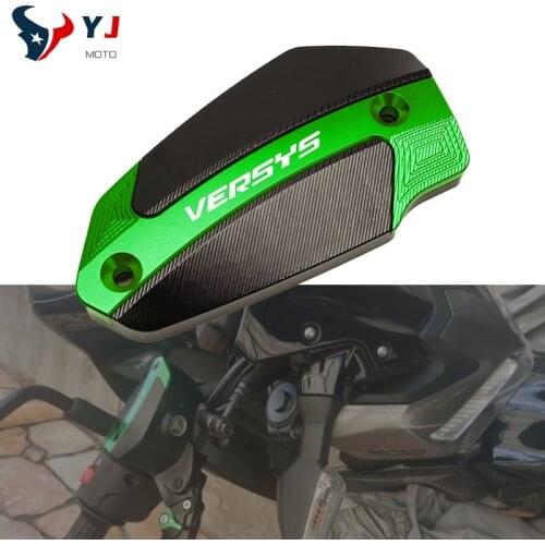 LOGO VERSYS Motorcycle Front Brake Cylinder Fluid Reservoir Tank Cover For Kawasaki VERSYS 650 2007-2019 VERSYS 1000 2015-2018
