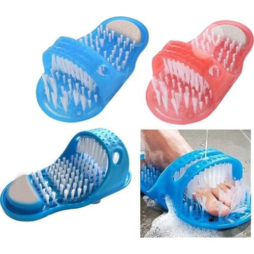 Plastic Bath Shoe Shower Brush Massager Slippers Bath Brush Foot Dead Brushes Pumice Remove For Feet Stone Scrubber Skin Sh E0G6