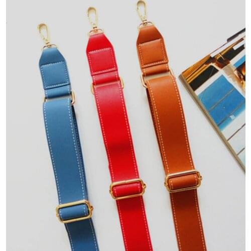 PU Leather Shoulder Bag Strap Belt 130cm Adjustable Wide Strap Bag Accessories Parts For Women Crossbody Handbag Replacement