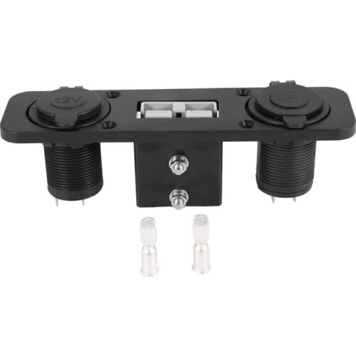 Flush Mount Anderson Plug Socket Double USB Charger Socket Panel for Caravan Camper Boat Truck