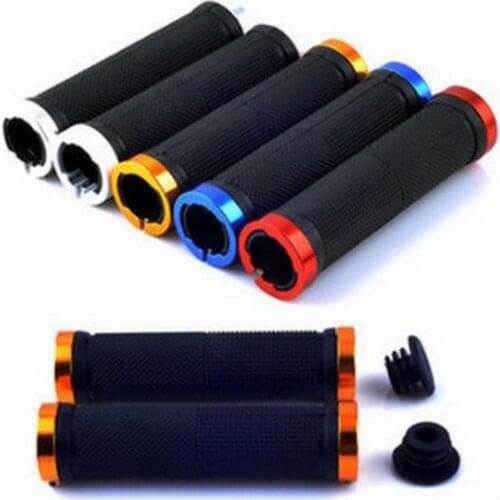 MTB Bike Handlebar Grips Anti-Skid Shock Absorption Handle Bar Cover Grip Lock Bar Mountain Bicycle Cycling Parts Accessories