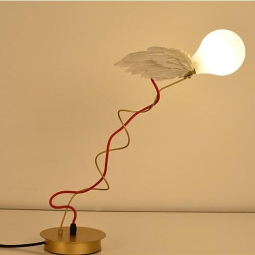 Nordic Modern Table Lamp Angel for Living Room Bedroom Bedside Lights Decor Lights Lighting Desk Light Stand Lamps Luminaria